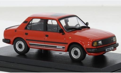 Skoda 120 1/43 Abrex L rosso 1984 modellino in miniatura
