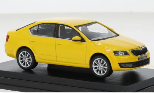 Skoda Octavia 1/43 Abrex III giallo Taxi 2012 modellino in miniatura