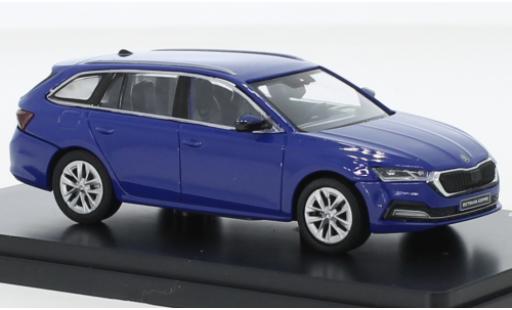 Skoda Octavia 1/43 Abrex IV Combi blu 2020 modellino in miniatura