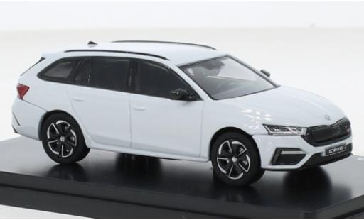 Skoda Octavia 1/43 Abrex IV Combi RS metallise bianco 2020 modellino in miniatura