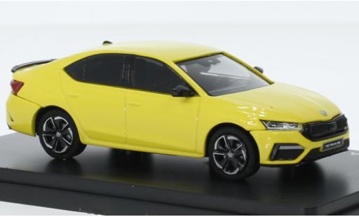 Skoda Octavia 1/43 Abrex IV RS giallo 2020 modellino in miniatura