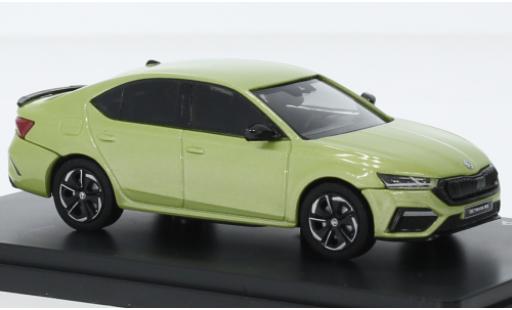 Skoda Octavia 1/43 Abrex IV RS metallise la chaux 2020 modellino in miniatura