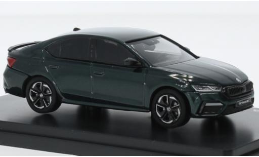 Skoda Octavia 1/43 Abrex IV RS metallise verde foncé 2020 modellino in miniatura