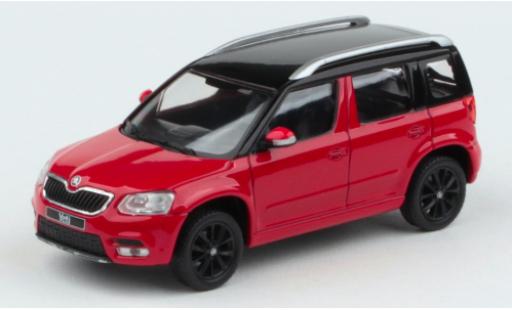 Skoda Yeti 1/43 Abrex FL rosso/nero 2013 modellino in miniatura