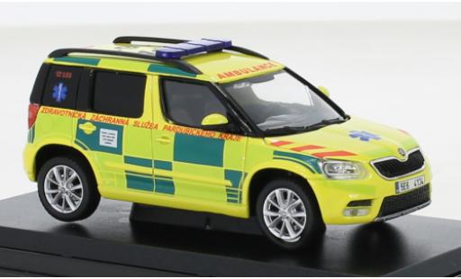 Skoda Yeti 1/43 Abrex FL ZZS Pardubickeho Kraje 161 2013 modellino in miniatura
