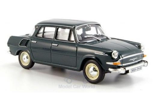 Skoda 1000 1/43 Abrex MB verde 1964 modellino in miniatura