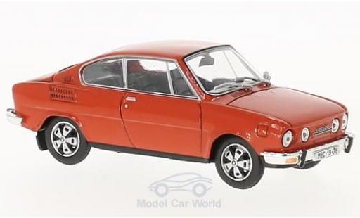 Skoda 110 1/43 Abrex R rosso 1980 modellino in miniatura