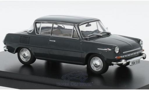 Skoda 110 1/43 Abrex 0MBX grigio 1969 modellino in miniatura