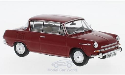 Skoda 110 1/43 Abrex 0MBX rosso 1969 modellino in miniatura