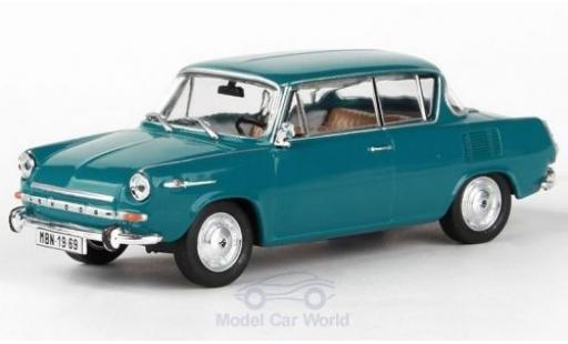 Skoda 110 1/43 Abrex 0MBX türkis 1969 modellino in miniatura