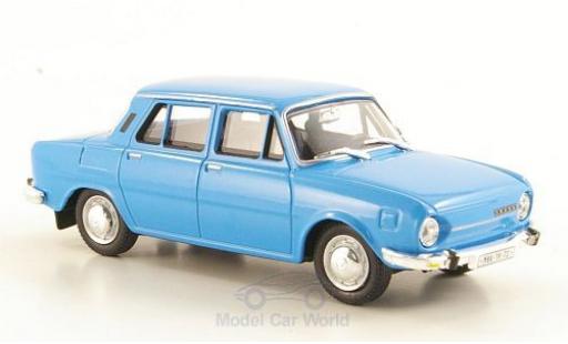 Skoda 110 1/43 Abrex L blu 1973 modellino in miniatura