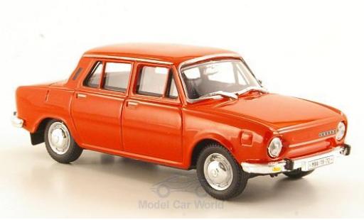 Skoda 110 1/43 Abrex L rosso 1973 modellino in miniatura