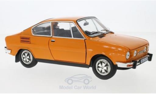 Skoda 110 1/18 Abrex R Coupe orange 1980 modellino in miniatura