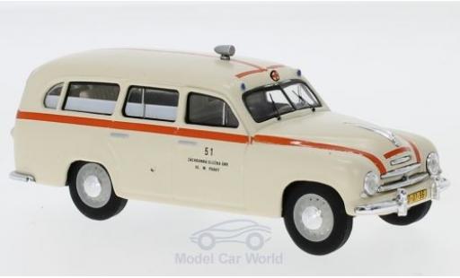 Skoda 120 1/43 Abrex 1 1956 Rettungswagen modellino in miniatura