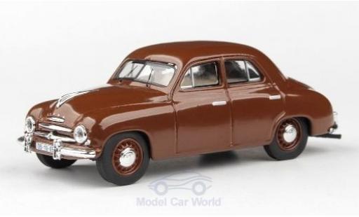 Skoda 120 1/43 Abrex 1 marroneee 1956 modellino in miniatura