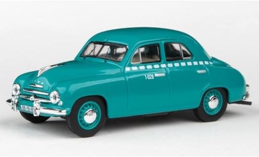 Skoda 120 1/43 Abrex 1 türkis Taxi 1956 modellino in miniatura