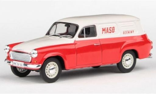 Skoda 120 1/43 Abrex 2 Kasten Maso Uzeniny 1965 modellino in miniatura