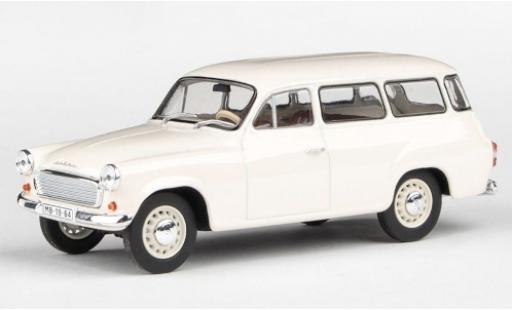 Skoda 120 1/43 Abrex 2 bianco 1964 modellino in miniatura