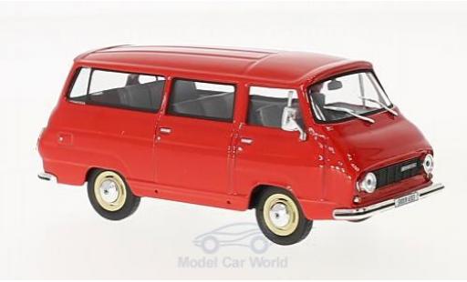 Skoda 1203 1/43 Abrex Mikrobus rosso 1974 modellino in miniatura