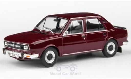 Skoda 120 1/43 Abrex L rosso 1982 modellino in miniatura