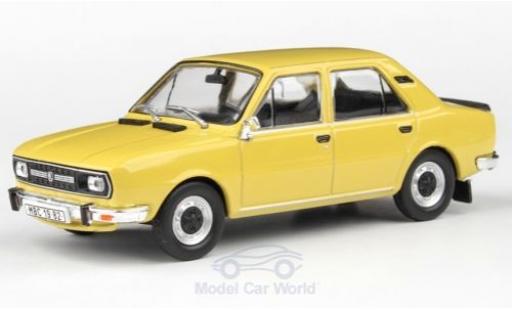 Skoda 120 1/43 Abrex L giallo 1982 modellino in miniatura