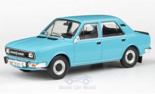 Skoda 120 1/43 Abrex L blu 1982 modellino in miniatura