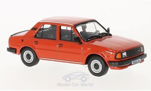 Skoda 120 1/43 Abrex L rosso 1984 modellino in miniatura