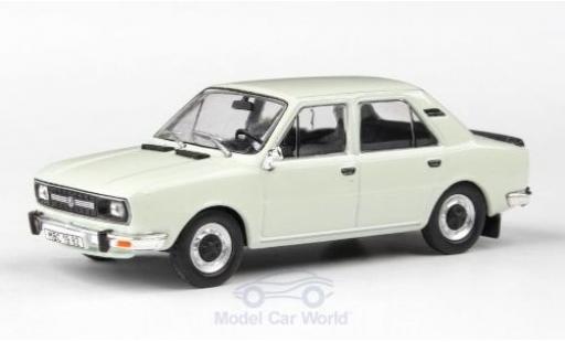 Skoda 120 1/43 Abrex L bianco 1982 modellino in miniatura