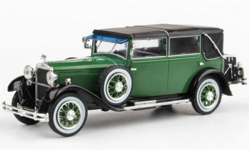 Skoda 860 1/43 Abrex verde/nero RHD 1932 fermé Verdeck modellino in miniatura