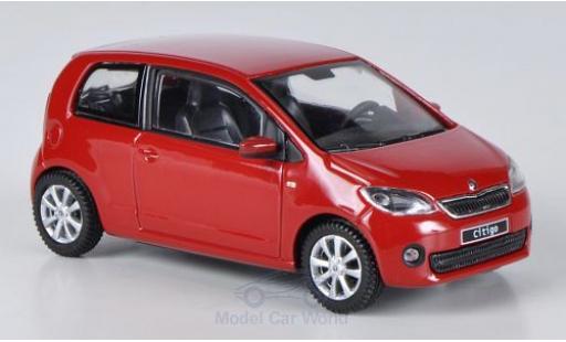 Skoda Citigo 1/43 Abrex rosso 2012 3-Türer modellino in miniatura