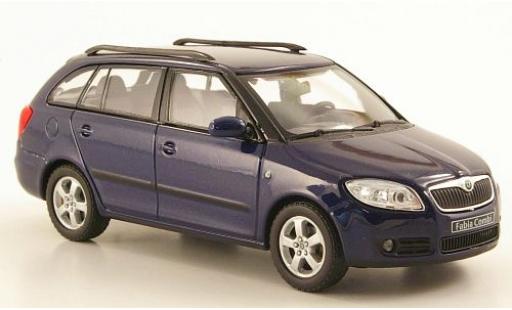 Skoda Fabia 1/43 Abrex II Combi metallico blu modellino in miniatura
