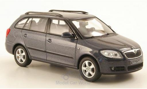 Skoda Fabia 1/43 Abrex II Combi metallico grigio modellino in miniatura