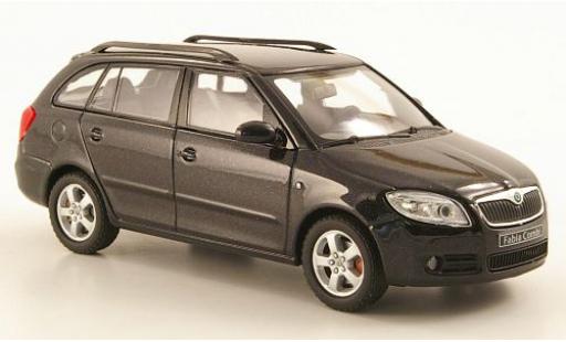 Skoda Fabia 1/43 Abrex II Combi metallico nero modellino in miniatura