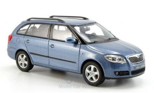 Skoda Fabia 1/43 Abrex II Kombi metallico blu modellino in miniatura
