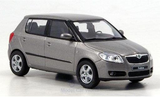 Skoda Fabia 1/43 Abrex II metallico beige 2006 modellino in miniatura