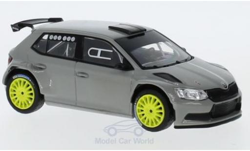 Skoda Fabia 1/43 Abrex III R5 grigio 2015 modellino in miniatura