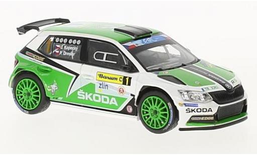 Skoda Fabia 1/43 Abrex III R5 No.1 Barum Rally Zlin 2015 J.Kopecky/P.Dresler modellino in miniatura