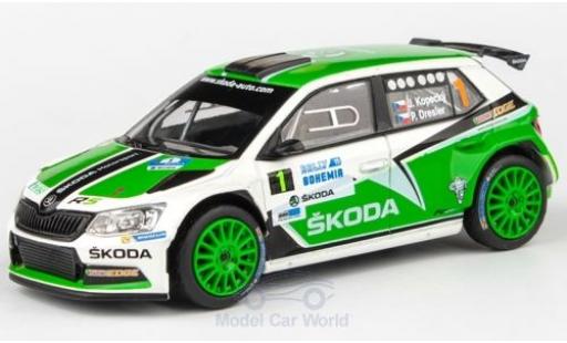 Skoda Fabia 1/43 Abrex III R5 No.1 Rallye Bohemia 2015 J.Kopecky/P.Dresler modellino in miniatura