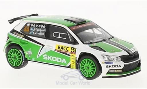 Skoda Fabia 1/43 Abrex III R5 No.44 Rallye WM Rallye Catalunya 2015 P.Tidemand/E.Axelsson modellino in miniatura