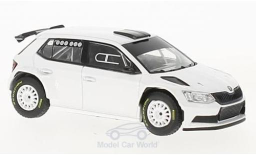 Skoda Fabia 1/43 Abrex III R5 bianco 2015 Gravel modellino in miniatura
