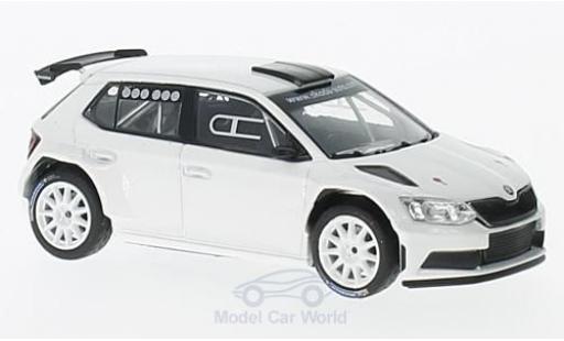 Skoda Fabia 1/43 Abrex III R5 bianco 2015 Tarmac modellino in miniatura
