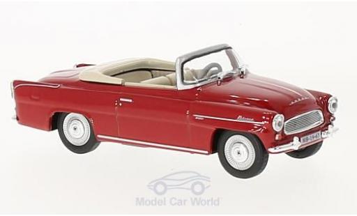 Skoda Felicia 1/43 Abrex Roadster rosso 1963 modellino in miniatura