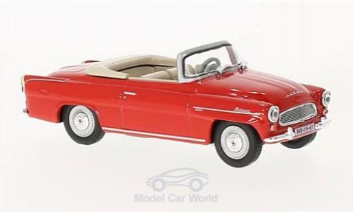 Skoda Felicia 1/43 Abrex Roadster rosso 1963 modellino in miniatura