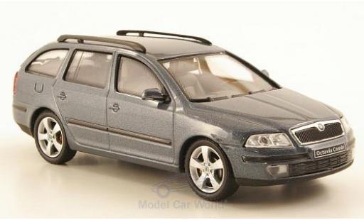 Skoda Octavia 1/43 Abrex Combi metallico grigio 2004 modellino in miniatura