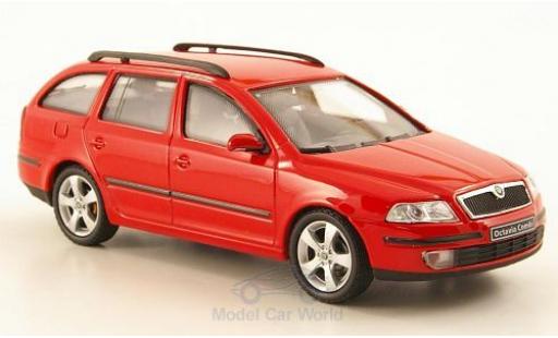 Skoda Octavia Combi 1/43 Abrex Combi rosso 2004 modellino in miniatura