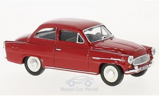 Skoda Octavia 1/43 Abrex rosso 1963 modellino in miniatura