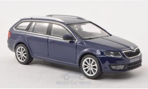 Skoda Octavia 1/43 Abrex III Combi blu 2013 modellino in miniatura