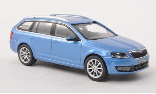 Skoda Octavia 1/43 Abrex III Combi metallico blu 2013 modellino in miniatura
