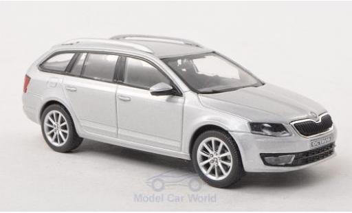 Skoda Octavia 1/43 Abrex III Combi grigio 2013 modellino in miniatura