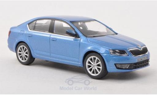 Skoda Octavia 1/43 Abrex III metallico blu 2013 modellino in miniatura